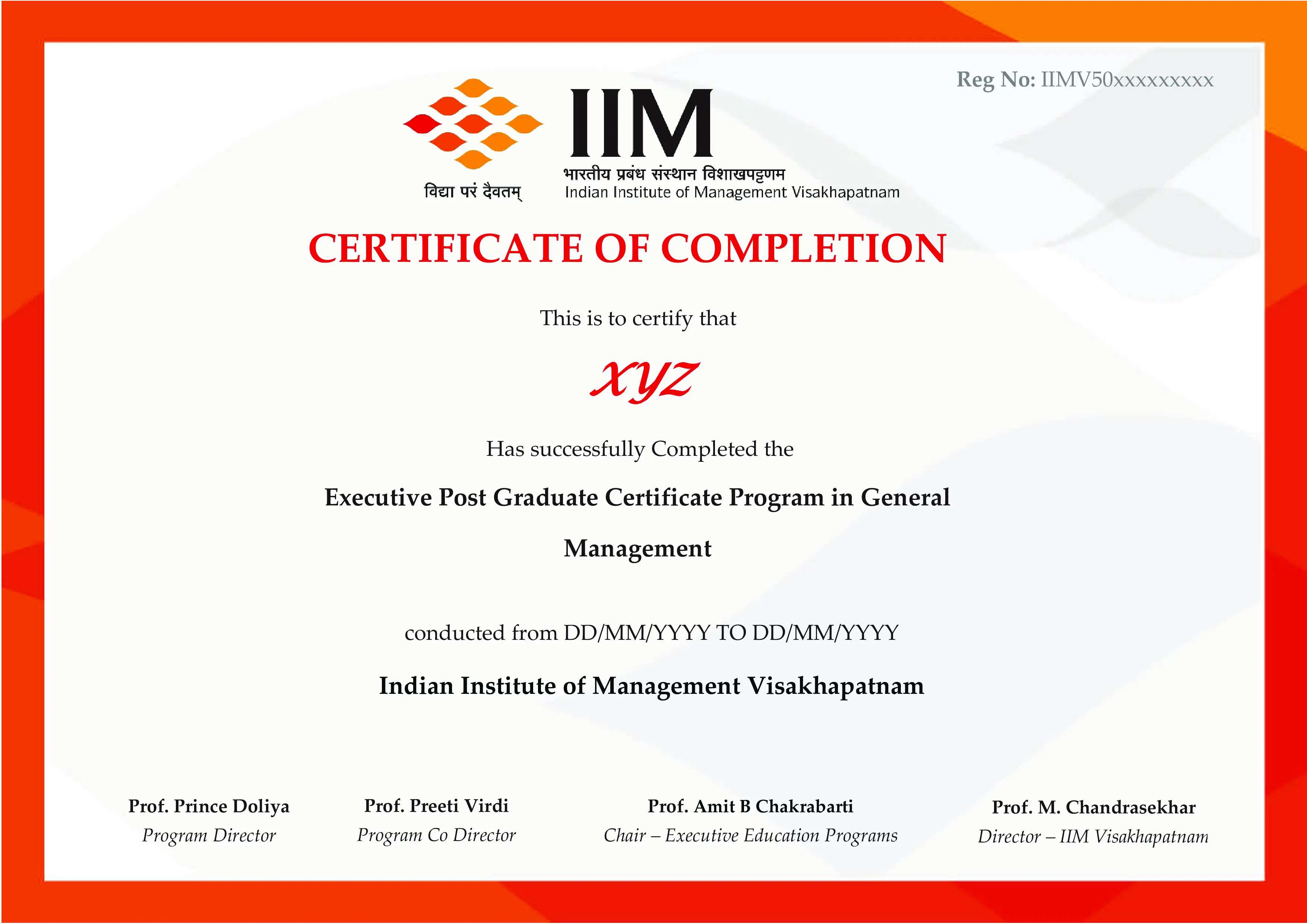 certificate-IIMV
